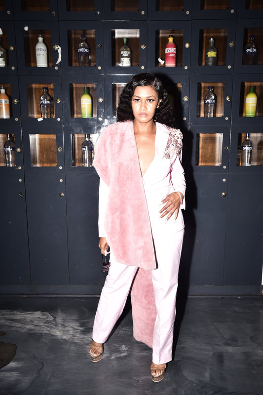 Pink Love Stoned Suit - Haus of Moss