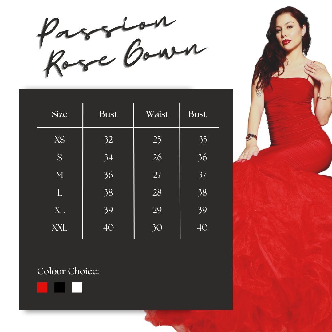 Passion Rose Gown - Haus of Moss