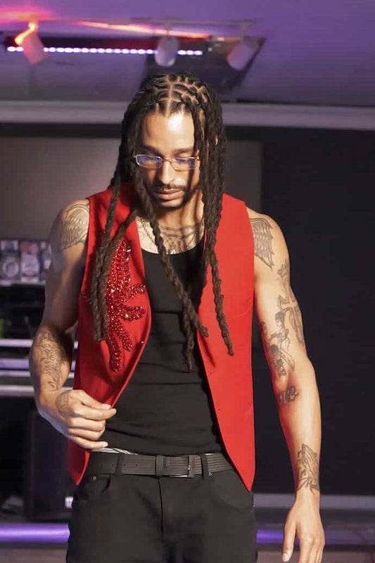 Rose Red Vest - Haus of Moss