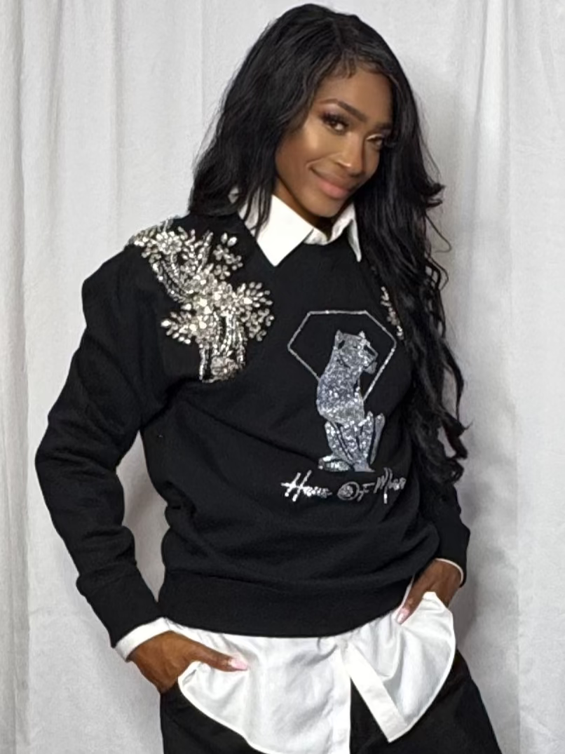 Couture Bling Signature Sweatshirt - Black
